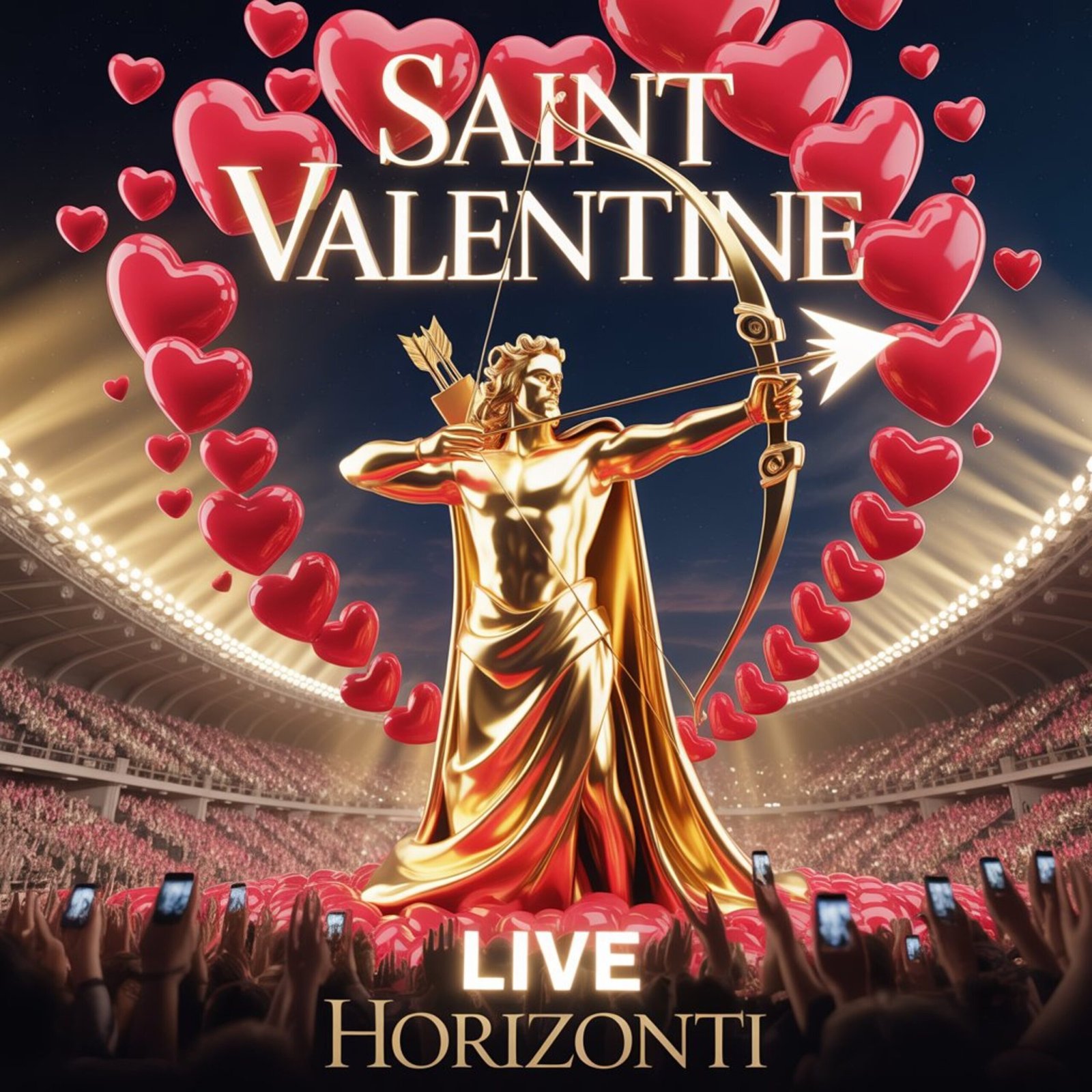 Saint Valentine Live by Horizonti — cinematic Valentine anthem cover artwork
